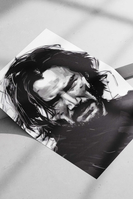 John Wick (from the John Wick franchise) Main Subject: John Wick (from the John Wick franchise) Matte poster print —
