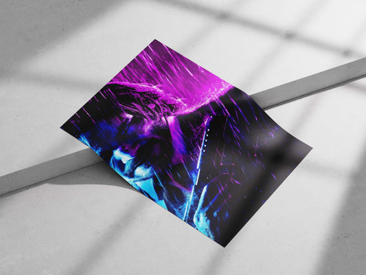John Wick (from the John Wick franchise) Main Subject: John Wick (from the John Wick franchise) Matte poster print —