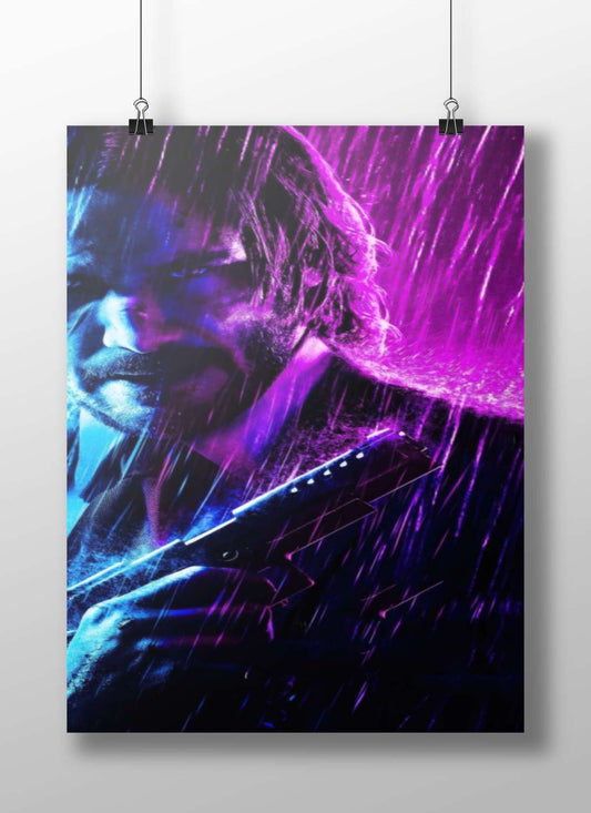 John Wick (from the John Wick franchise) Main Subject: John Wick (from the John Wick franchise) Matte BoizzBoard rigid print