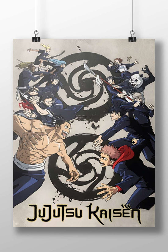 Characters from the Jujutsu Kaisen franchise (e.g., Yuji Itadori, Satoru Gojo) Main Subject: Characters from the Jujutsu