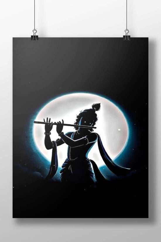 Lord Krishna (Hindu deity) Main Subject: Lord Krishna (Hindu deity) Matte BoizzBoard rigid print — Sanatan wall art India |