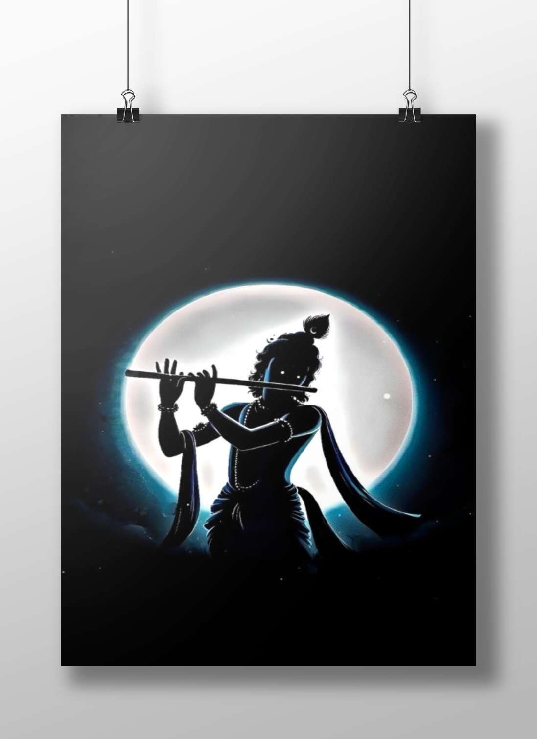 Lord Krishna (Hindu deity) Main Subject: Lord Krishna (Hindu deity) Matte BoizzBoard rigid print — Sanatan wall art India |