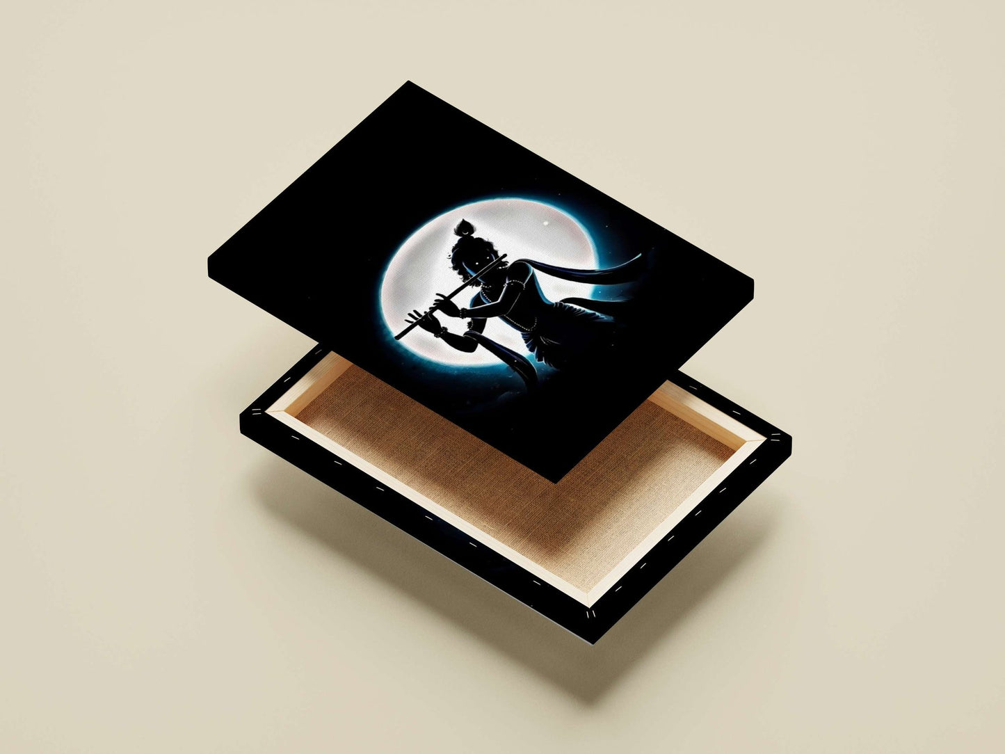 Lord Krishna (Hindu deity) Main Subject: Lord Krishna (Hindu deity) Canvas wall art — Sanatan wall art India | PosterBoizz