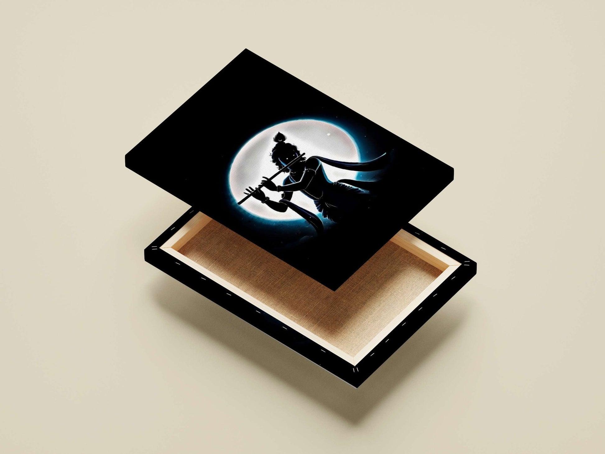 Lord Krishna (Hindu deity) Main Subject: Lord Krishna (Hindu deity) Canvas wall art — Sanatan wall art India | PosterBoizz