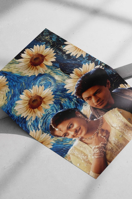 Shah Rukh Khan and Preity Zinta Main Subject: Shah Rukh Khan and Preity Zinta Matte poster print — Bollywood wall art India