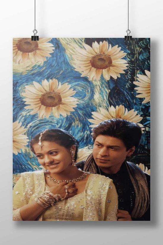 Shah Rukh Khan and Preity Zinta Main Subject: Shah Rukh Khan and Preity Zinta Matte BoizzBoard rigid print — Bollywood wall