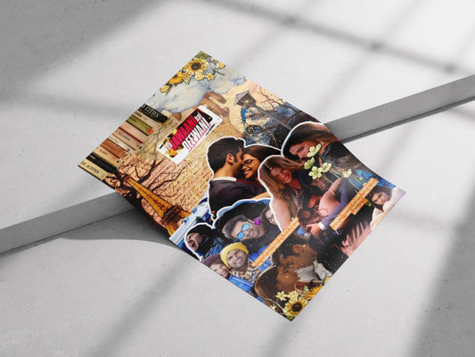 Bollywood Romantic Collage Poster | "Ek Deewana Tha Ek Deewani Thi" Quote Wall Art | Aesthetic Vintage Room Decor