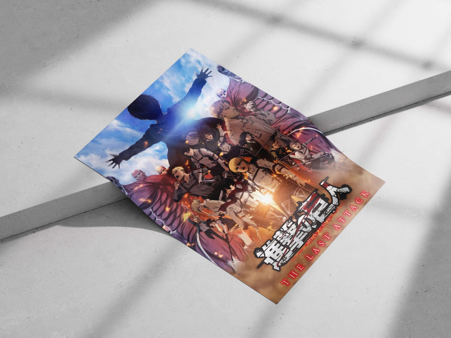 Attack on Titan (Shingeki no Kyojin) Main Subject: Attack on Titan (Shingeki no Kyojin) Matte poster print — Anime wall art
