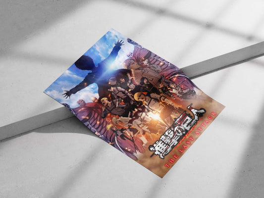 Attack on Titan (Shingeki no Kyojin) Main Subject: Attack on Titan (Shingeki no Kyojin) Matte poster print — Anime wall art