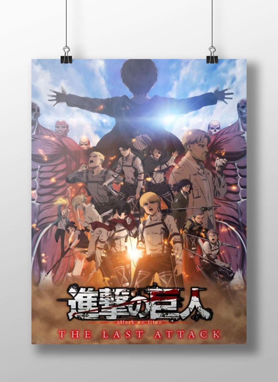 Attack on Titan (Shingeki no Kyojin) Main Subject: Attack on Titan (Shingeki no Kyojin) Matte BoizzBoard rigid print — Anime