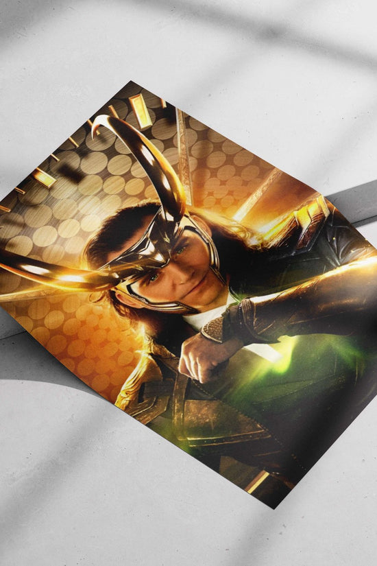 Loki (Marvel Cinematic Universe) Main Subject: Loki (Marvel Cinematic Universe) Matte poster print — Superhero wall art
