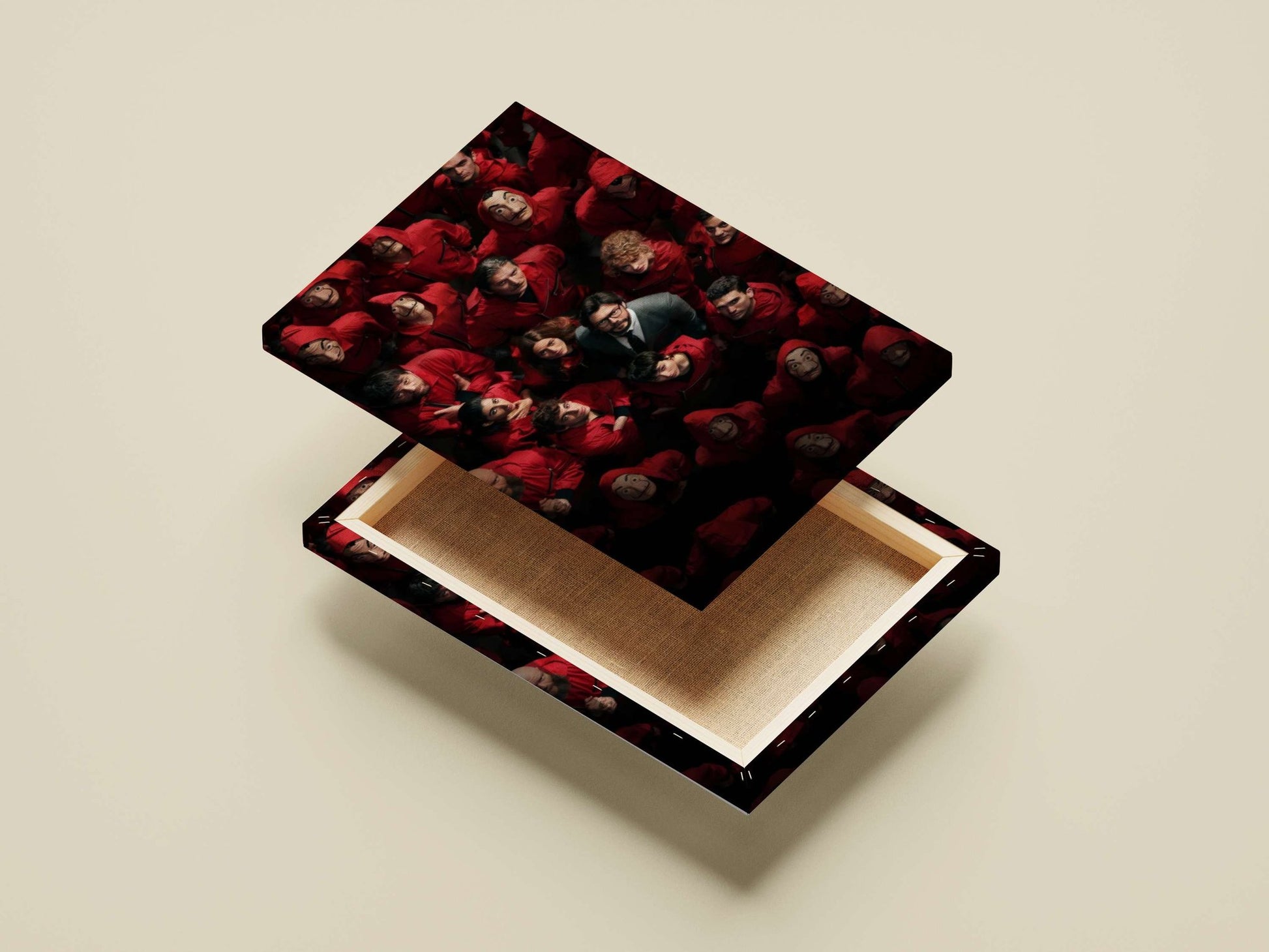 The characters from the Spanish television series "Money Heist" (La Casa de Papel). Main Subject: The characters from the