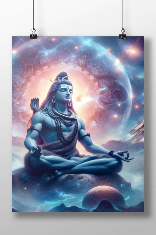 Lord Shiva (Hindu deity) Main Subject: Lord Shiva (Hindu deity) Matte BoizzBoard rigid print — Sanatan wall art India |