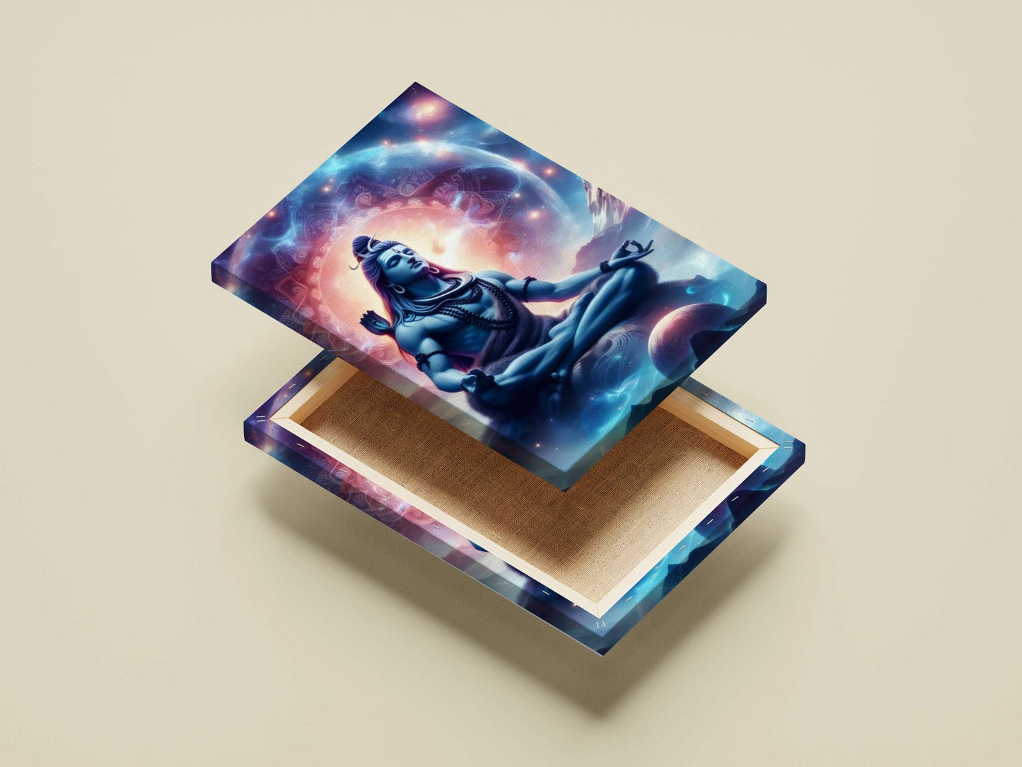 Lord Shiva (Hindu deity) Main Subject: Lord Shiva (Hindu deity) Canvas wall art — Sanatan wall art India | PosterBoizz