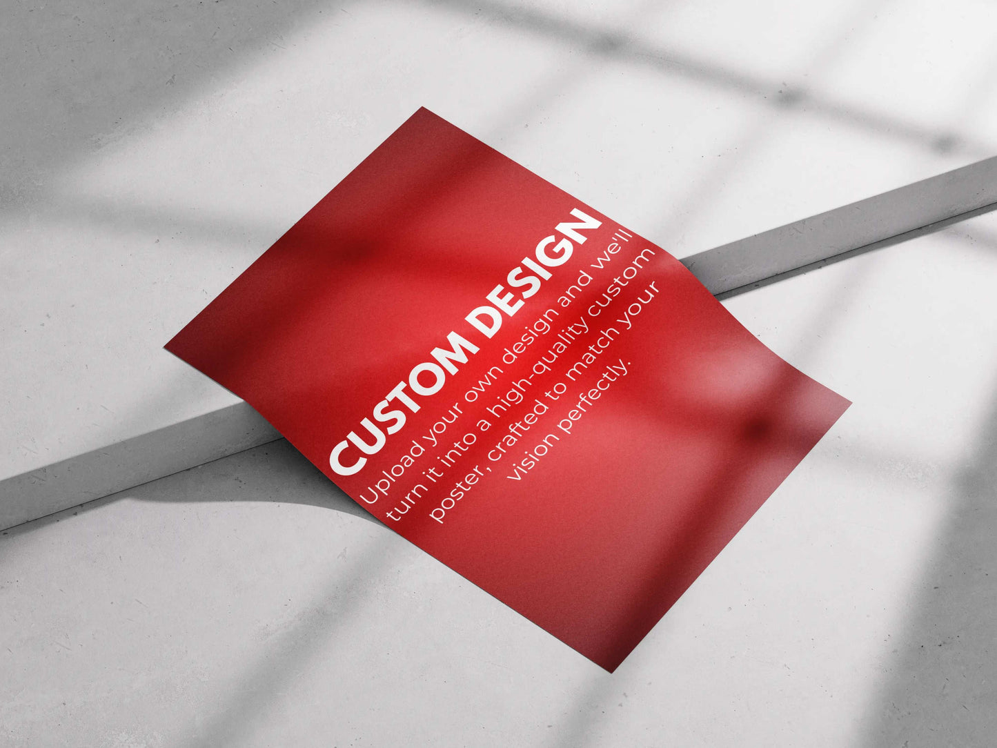 Custom Poster Print – Upload Your Own Design | Personalized Wall Art for Home & Office Decor