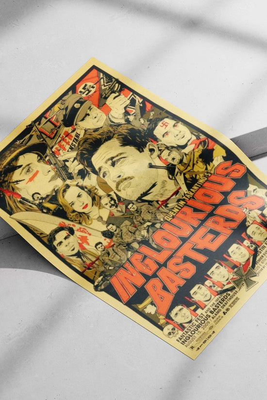 Quentin Tarantino's "Inglourious Basterds" Main Subject: Quentin Tarantino's "Inglourious Basterds" Matte poster print —
