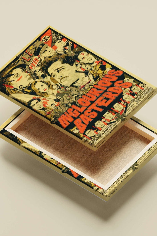 Quentin Tarantino's "Inglourious Basterds" Main Subject: Quentin Tarantino's "Inglourious Basterds" Canvas wall art —