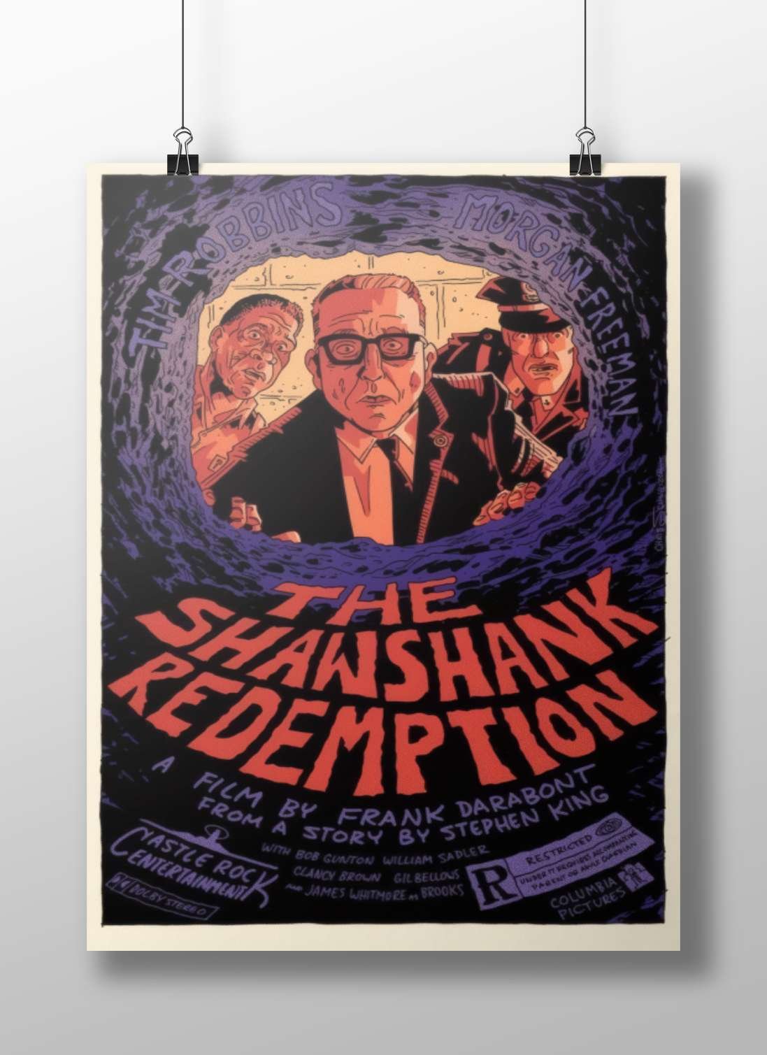 The Shawshank Redemption (film) Main Subject: The Shawshank Redemption (film) Matte BoizzBoard rigid print — Bollywood wall