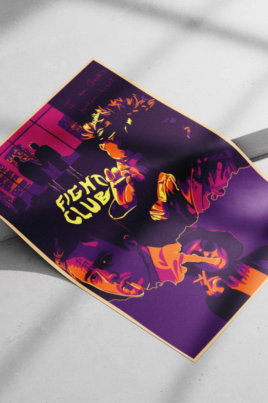 Fight Club (movie) Main Subject: Fight Club (movie) Matte poster print — Hollywood wall art India | PosterBoizz