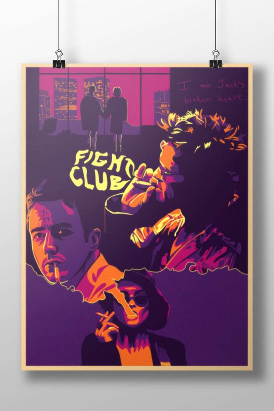 Fight Club (movie) Main Subject: Fight Club (movie) Matte BoizzBoard rigid print — Hollywood wall art India | PosterBoizz