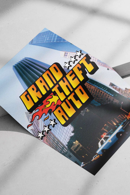 Grand Theft Auto Urban Edgy Pop Art Poster – Game Lovers' Dream Wall Decor