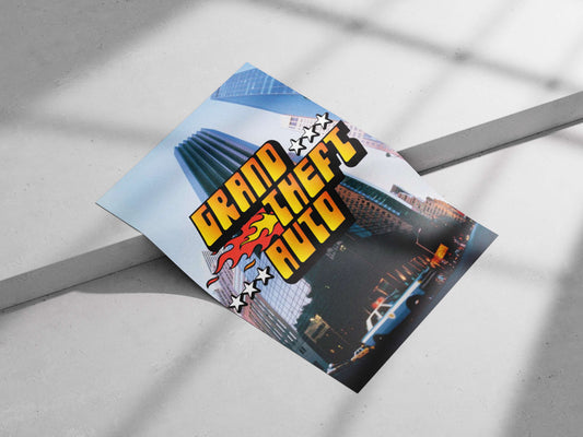 Grand Theft Auto Urban Edgy Pop Art Poster – Game Lovers' Dream Wall Decor