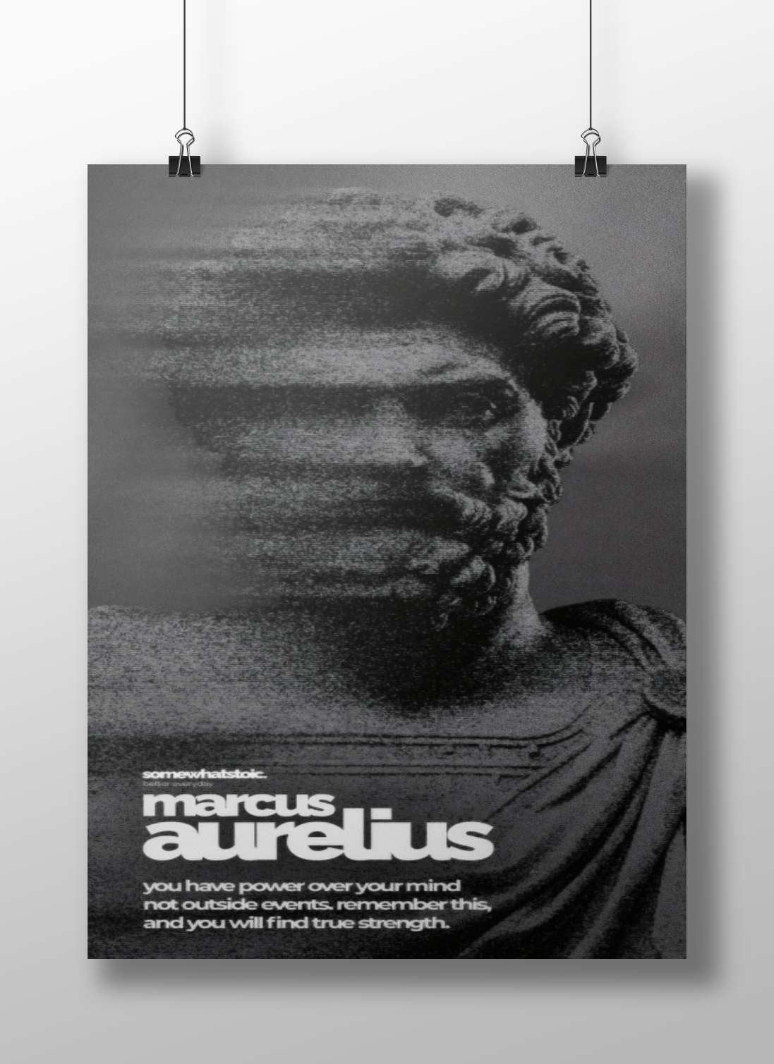 Marcus Aurelius Main Subject: Marcus Aurelius Matte BoizzBoard rigid print — Sanatan wall art India | PosterBoizz