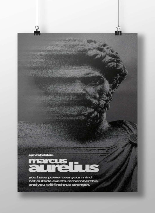 Marcus Aurelius Main Subject: Marcus Aurelius Matte BoizzBoard rigid print — Sanatan wall art India | PosterBoizz