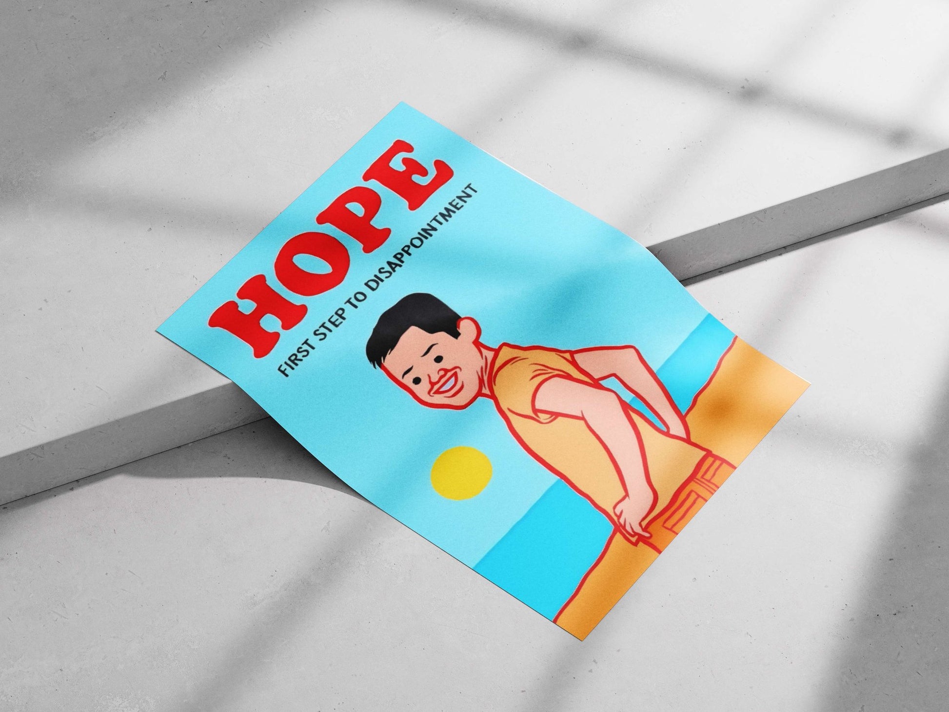 Unnamed Cartoon Male Modern Pop Art Matte poster print — Quotes wall art India | PosterBoizz