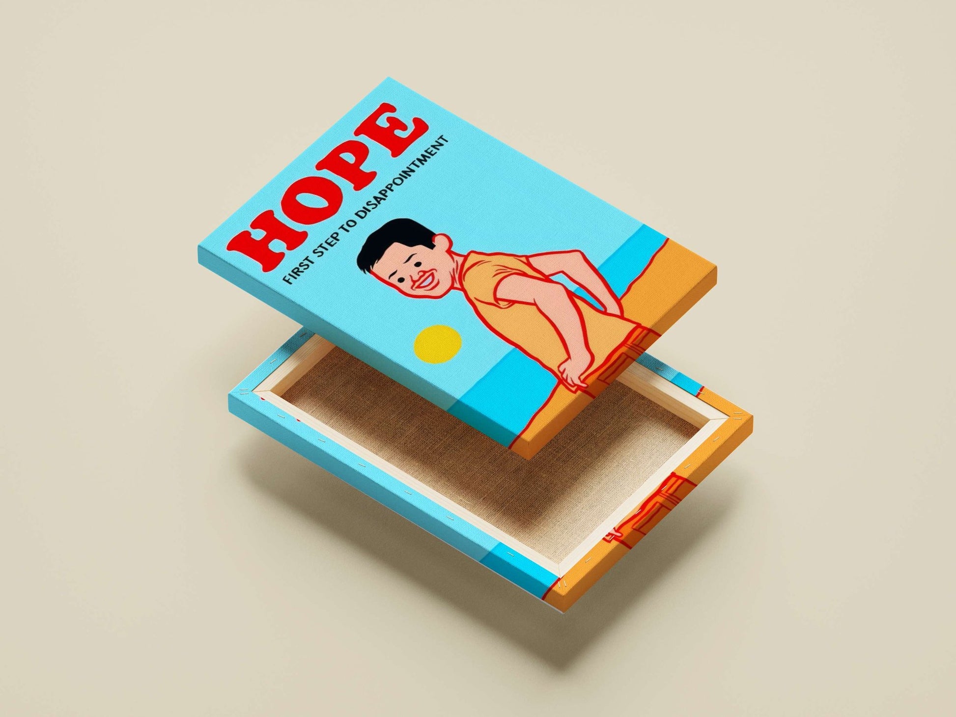 Unnamed Cartoon Male Modern Pop Art Canvas wall art — Quotes wall art India | PosterBoizz
