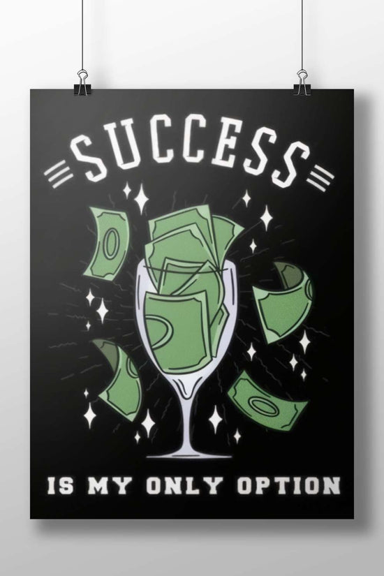 Green US dollar bills in a wine glass Main Subject: Green US dollar bills in a wine glass Matte BoizzBoard rigid print — Art
