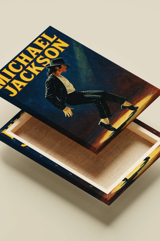 Michael Jackson Moonwalk Iconic Stage Pose Poster – Thriller Album Vintage Lithograph Wall Art