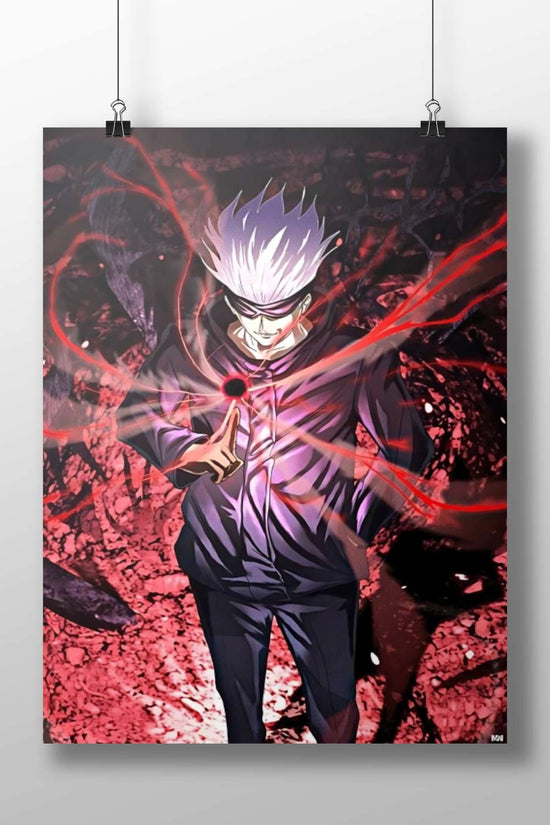 Gojo Satoru from Jujutsu Kaisen Main Subject: Gojo Satoru from Jujutsu Kaisen Matte BoizzBoard rigid print — Anime wall art
