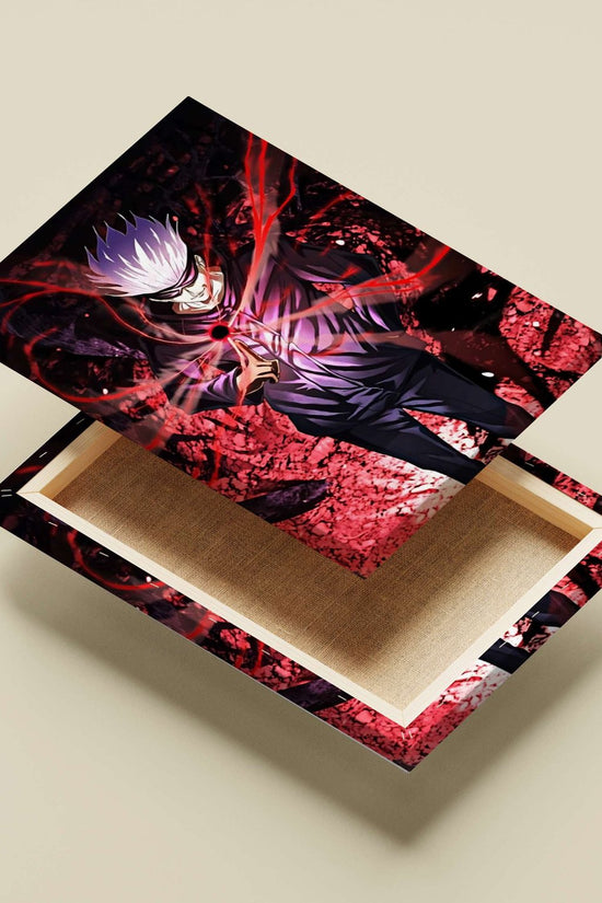 Gojo Satoru from Jujutsu Kaisen Main Subject: Gojo Satoru from Jujutsu Kaisen Canvas wall art — Anime wall art India |