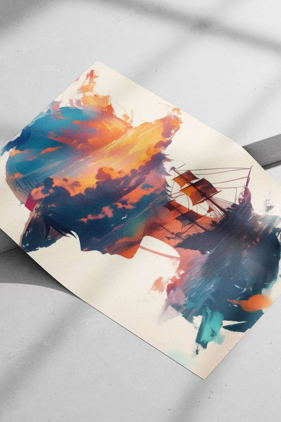 No specific character Generic Art/Abstract Modern Digital Abstract Matte poster print — Art wall art India | PosterBoizz