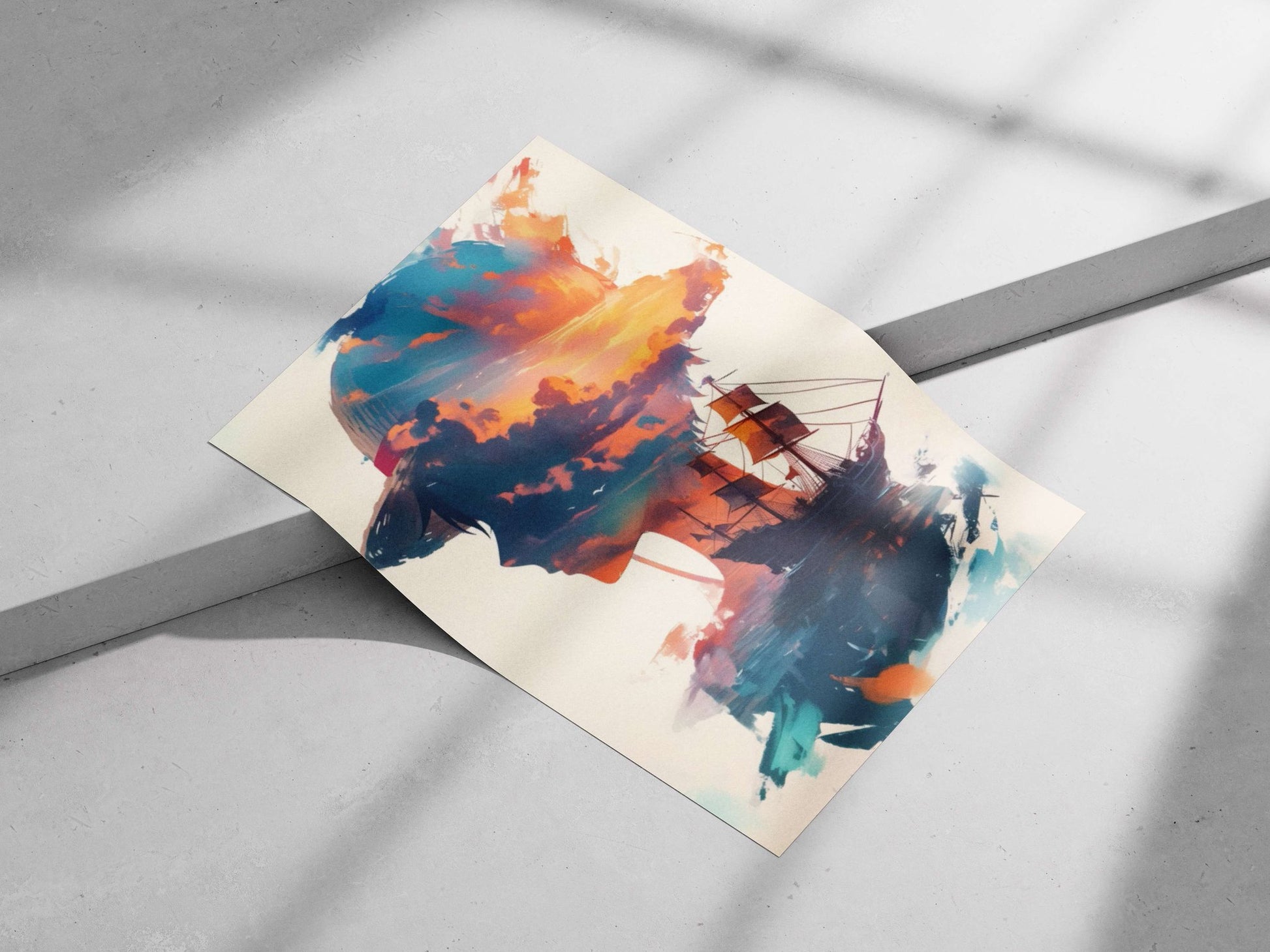 No specific character Generic Art/Abstract Modern Digital Abstract Matte poster print — Art wall art India | PosterBoizz