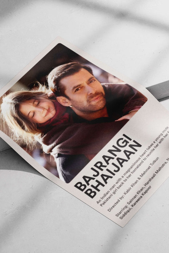 Bajrangi Bhaijaan Main Subject: Bajrangi Bhaijaan Matte poster print — Bollywood wall art India | PosterBoizz