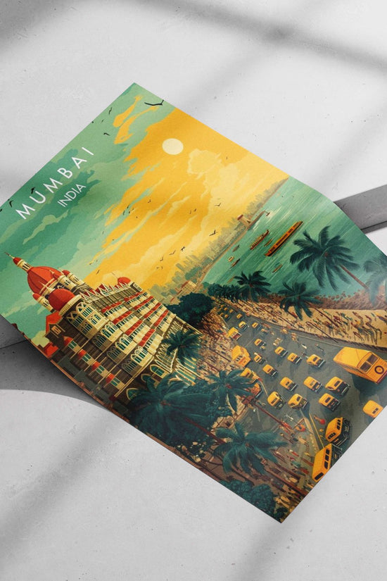 Taj Mahal Palace Hotel in Mumbai, India Main Subject: Taj Mahal Palace Hotel in Mumbai, India Matte poster print — Art wall