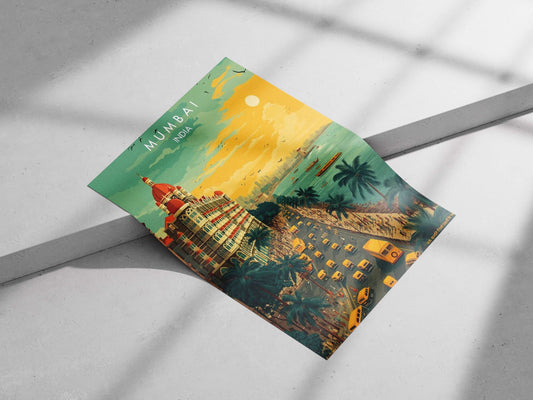 Taj Mahal Palace Hotel in Mumbai, India Main Subject: Taj Mahal Palace Hotel in Mumbai, India Matte poster print — Art wall
