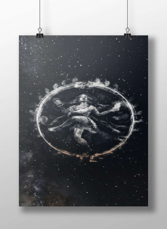 The Roman goddess Luna Main Subject: The Roman goddess Luna Matte BoizzBoard rigid print — Sanatan wall art India |