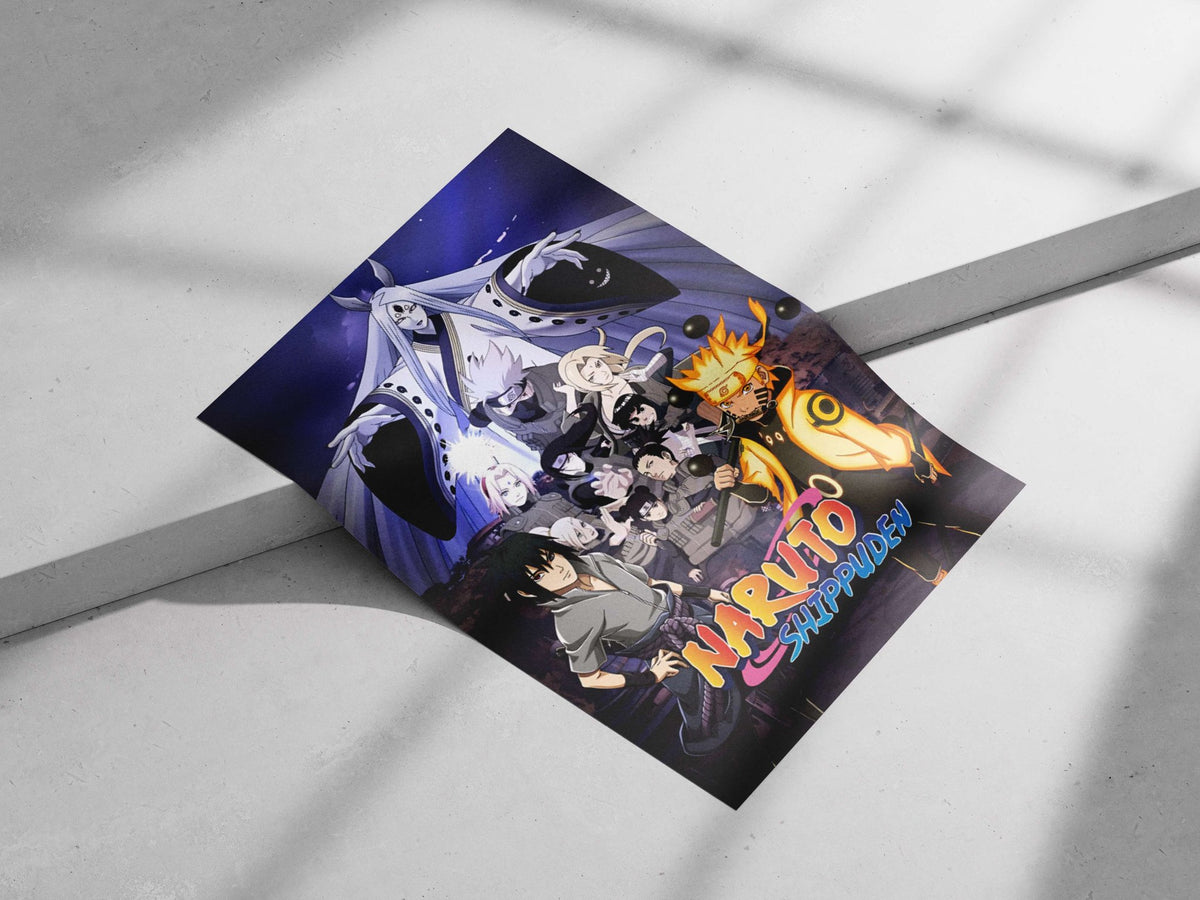Naruto Shippuden characters Main Subject: Naruto Shippuden characters Matte poster print — Anime wall art India | PosterBoizz