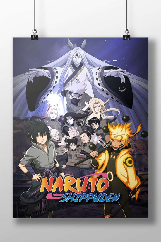 Naruto Shippuden characters Main Subject: Naruto Shippuden characters Matte BoizzBoard rigid print — Anime wall art India |