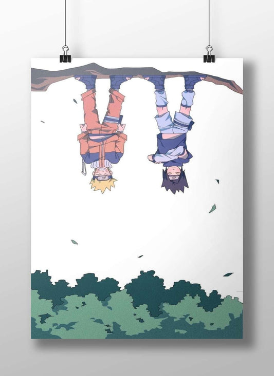 Naruto Uzumaki and Sasuke Uchiha (Naruto franchise) Main Subject: Naruto Uzumaki and Sasuke Uchiha (Naruto franchise) Matte