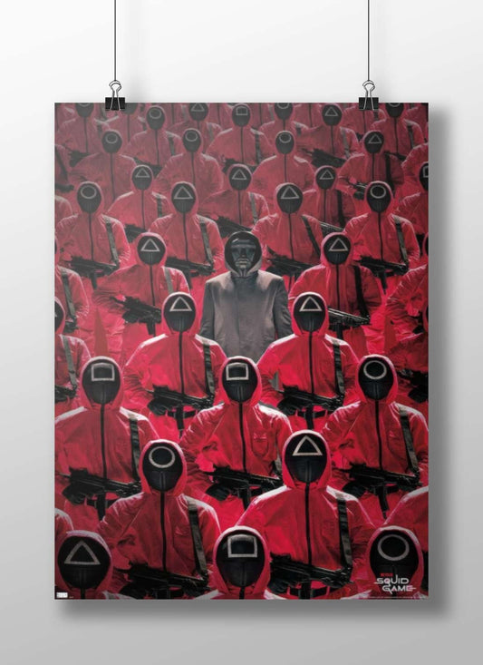 Squid Game (Netflix franchise characters) Main Subject: Squid Game (Netflix franchise characters) Matte BoizzBoard rigid