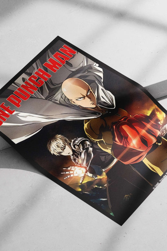 Saitama and Genos from the One Punch Man franchise Main Subject: Saitama and Genos from the One Punch Man franchise Matte