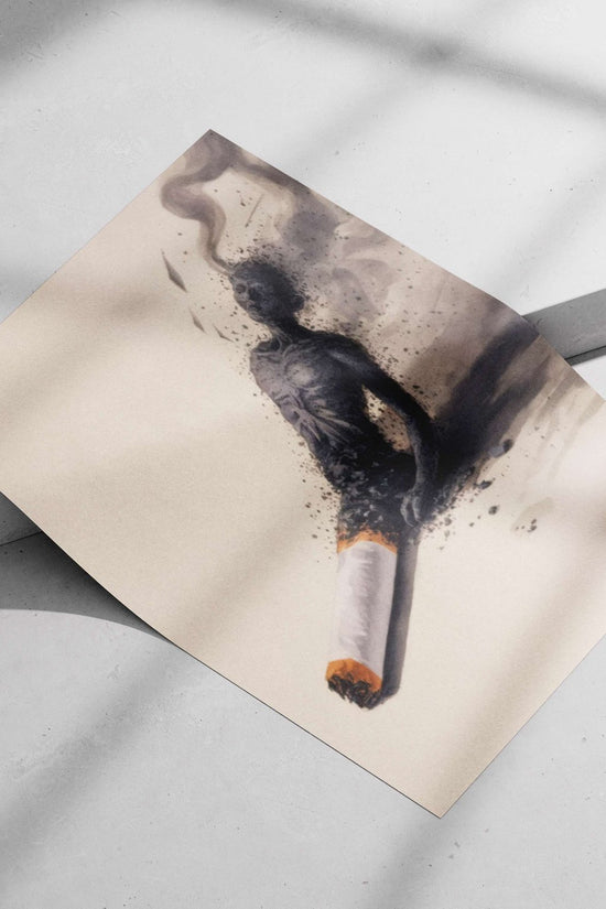 cigarette Main Subject: cigarette Matte poster print — Art wall art India | PosterBoizz