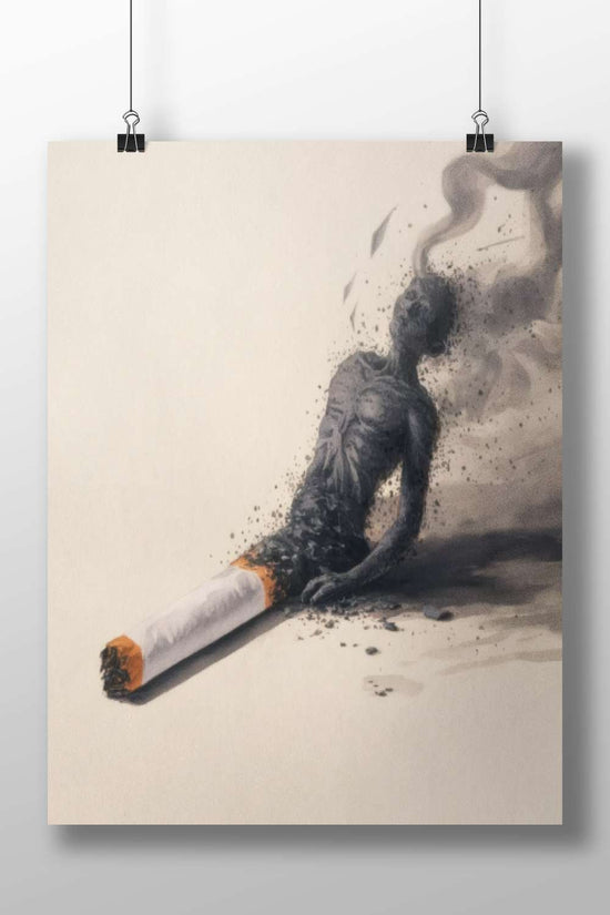 cigarette Main Subject: cigarette Matte BoizzBoard rigid print — Art wall art India | PosterBoizz