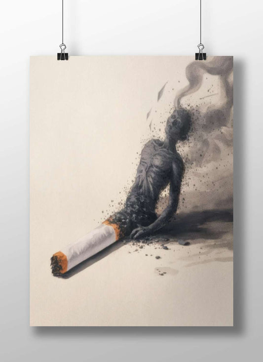 cigarette Main Subject: cigarette Matte BoizzBoard rigid print — Art wall art India | PosterBoizz