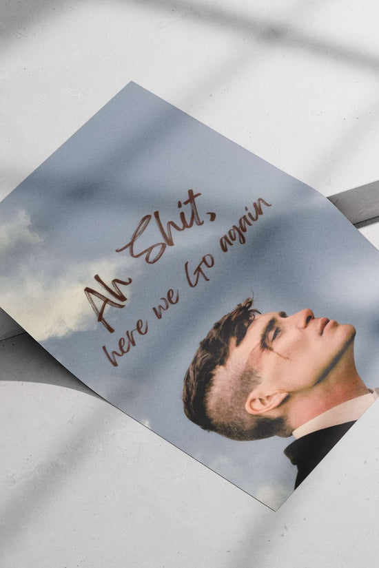 Tommy Shelby from Peaky Blinders Main Subject: Tommy Shelby from Peaky Blinders Matte poster print — Series wall art India |