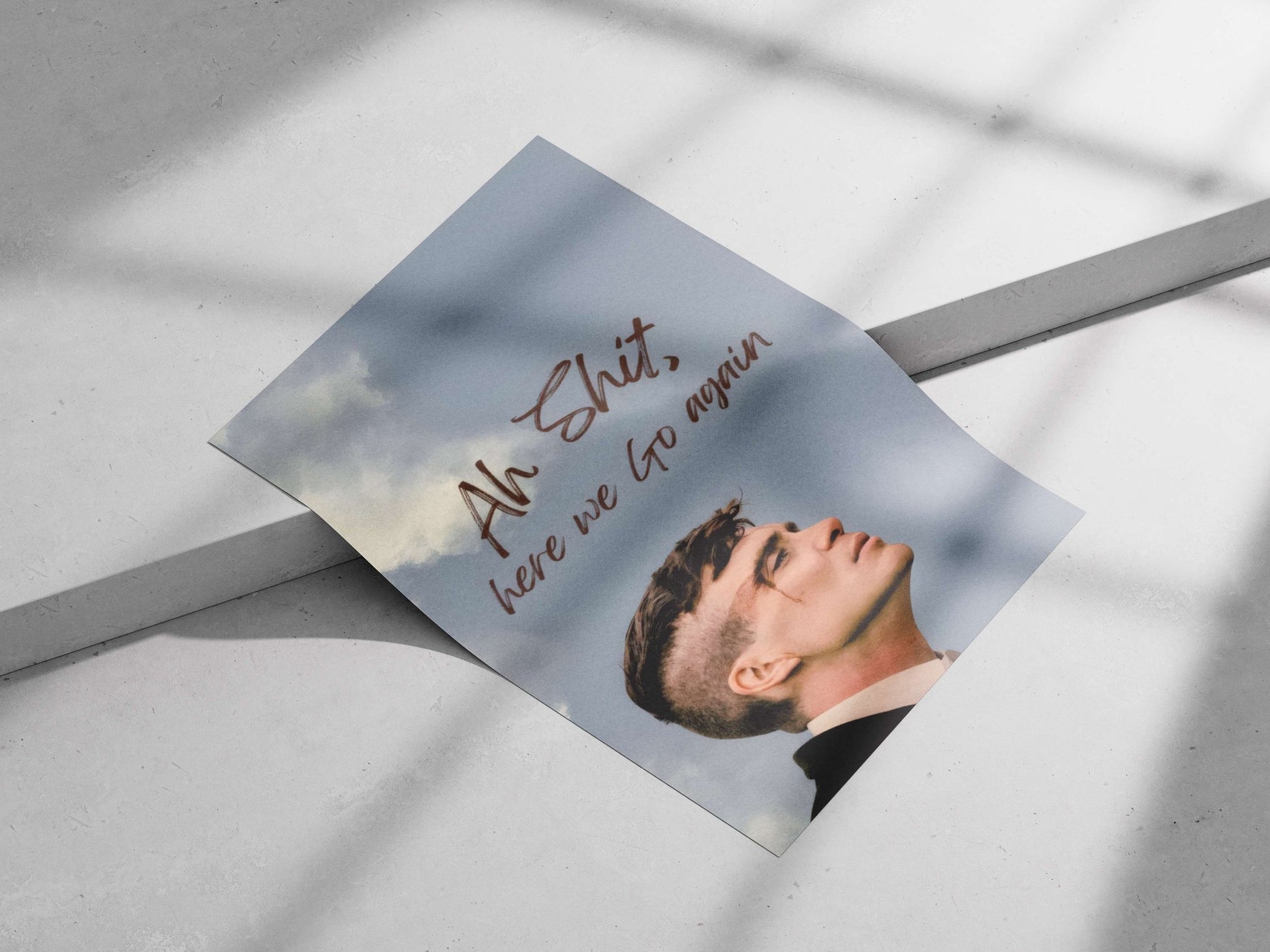 Tommy Shelby from Peaky Blinders Main Subject: Tommy Shelby from Peaky Blinders Matte poster print — Series wall art India |